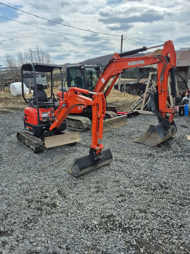 Flotte d'excavatrices Kubota